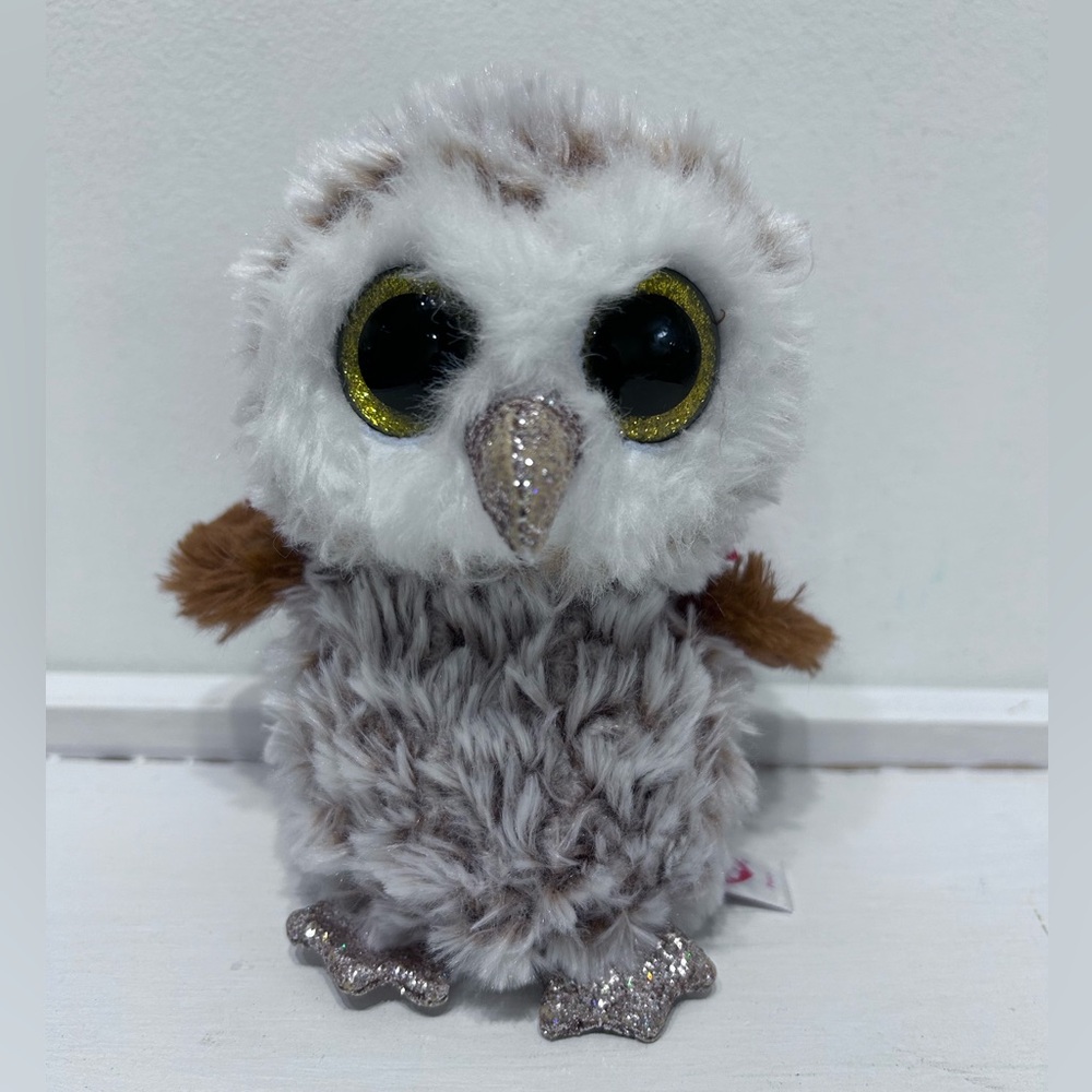 TY Beanie Boos PERCY the Brown Barn Owl 7" Plush Toy‎ Stuffed Animal with Tags